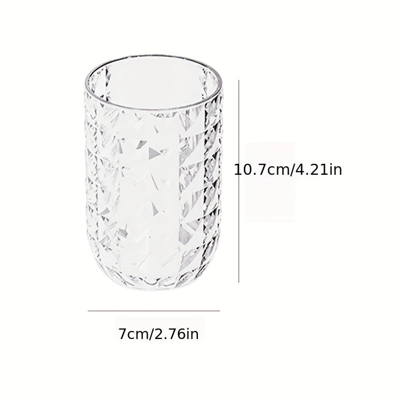 Portable Diamond Rinse Cup and Toothbrush Set