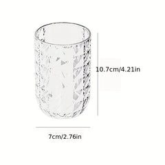 Portable Diamond Rinse Cup and Toothbrush Set