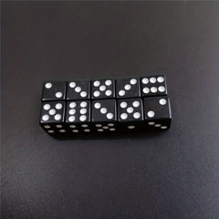10 Standard Six-Sided Dice Set for Table Games