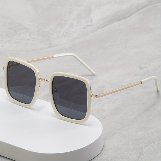 Square Sunglasses Anti Glare UV400 Sun Shades Metal Glasses for Driving