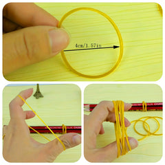 Stationery Rubber Band Latex High Elasticity Durable Cowhide Rubber Band Set