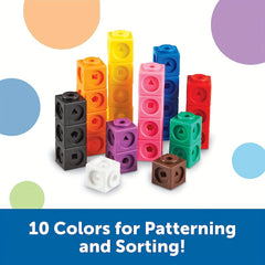 Math Link Cubes Set Of 100 Cubes Math Manipulatives For Kids Ages 5