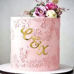 27pcs Solid Letter Cake Topper for Weddings Birthdays & Parties