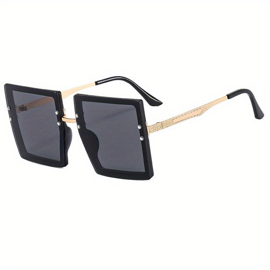Oversized Square Frame Sunglasses Gradient Lens Glasses UV400