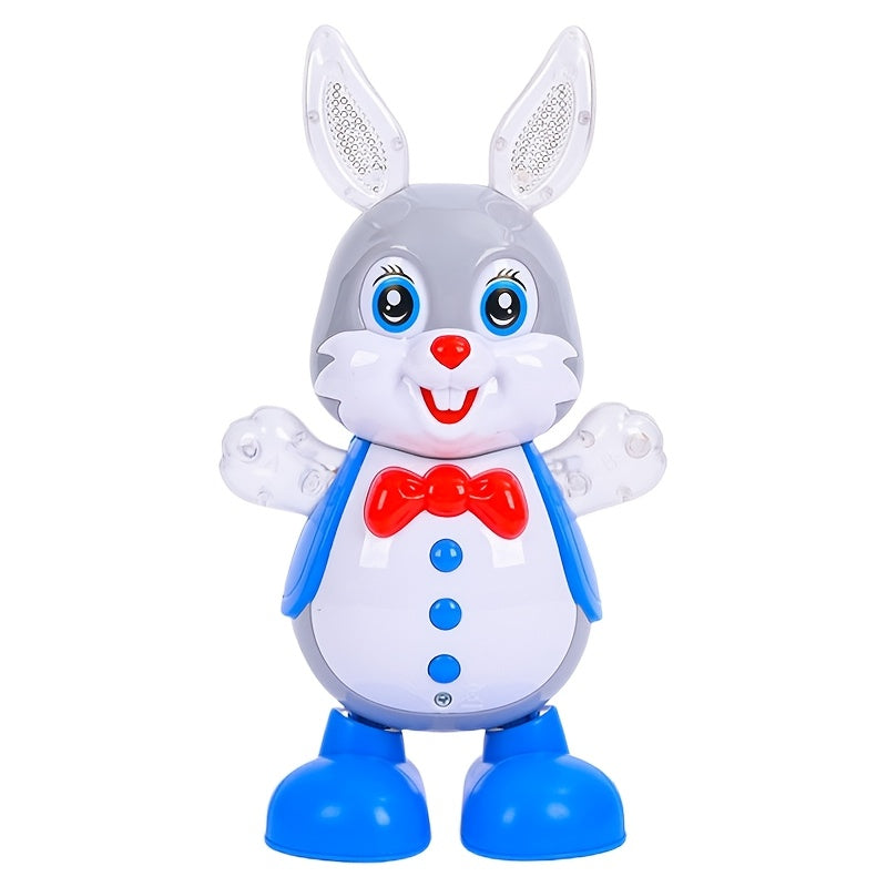 Interactive Dancing Rabbit Toy with Sound and Light Effects
