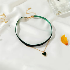 Velvet Choker Collar Necklace Vintage Clavicle Chain for Women Girl