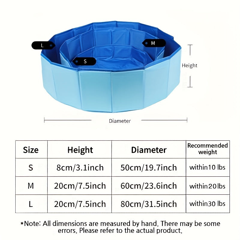 Pet Foldable Shower Tub Portable Dog Bath Wash Tub