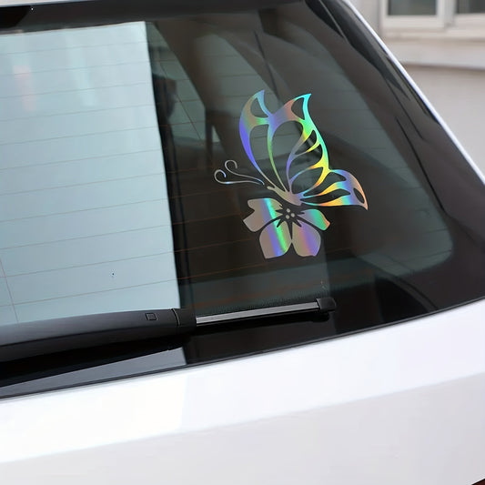 Reflective Butterfly Car Decals Waterproof Vinyl Stickers