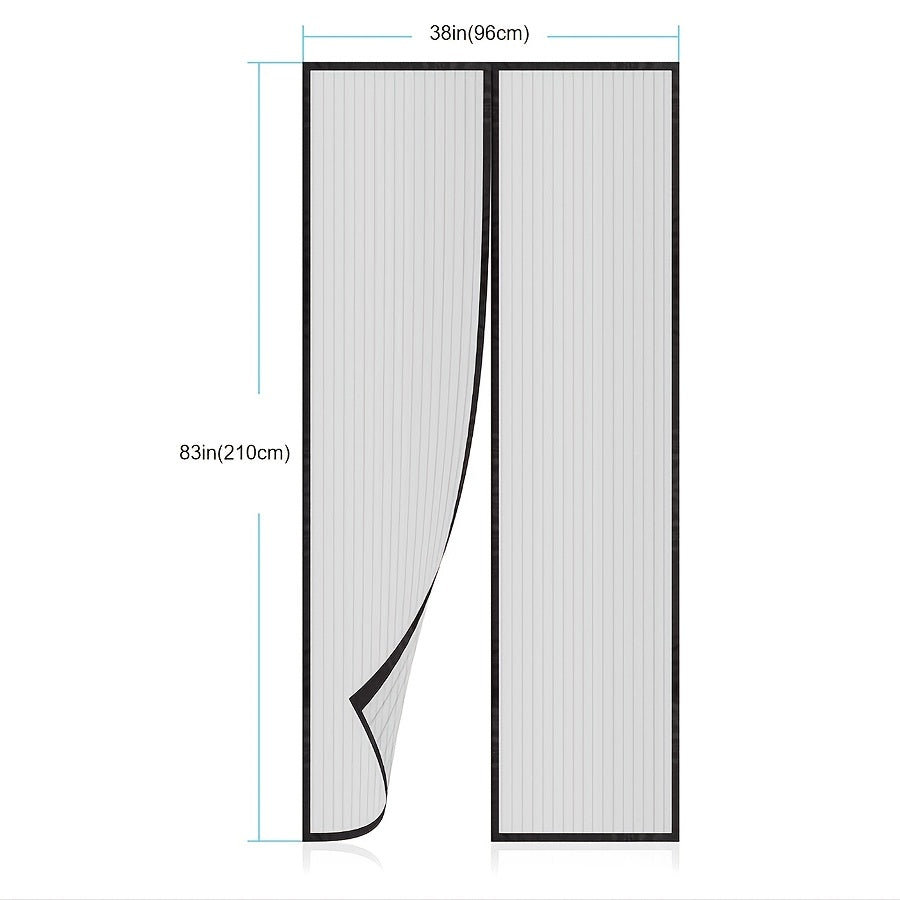 Magnetic Screen Door 37 x 83 Heavy Duty Screen Mesh