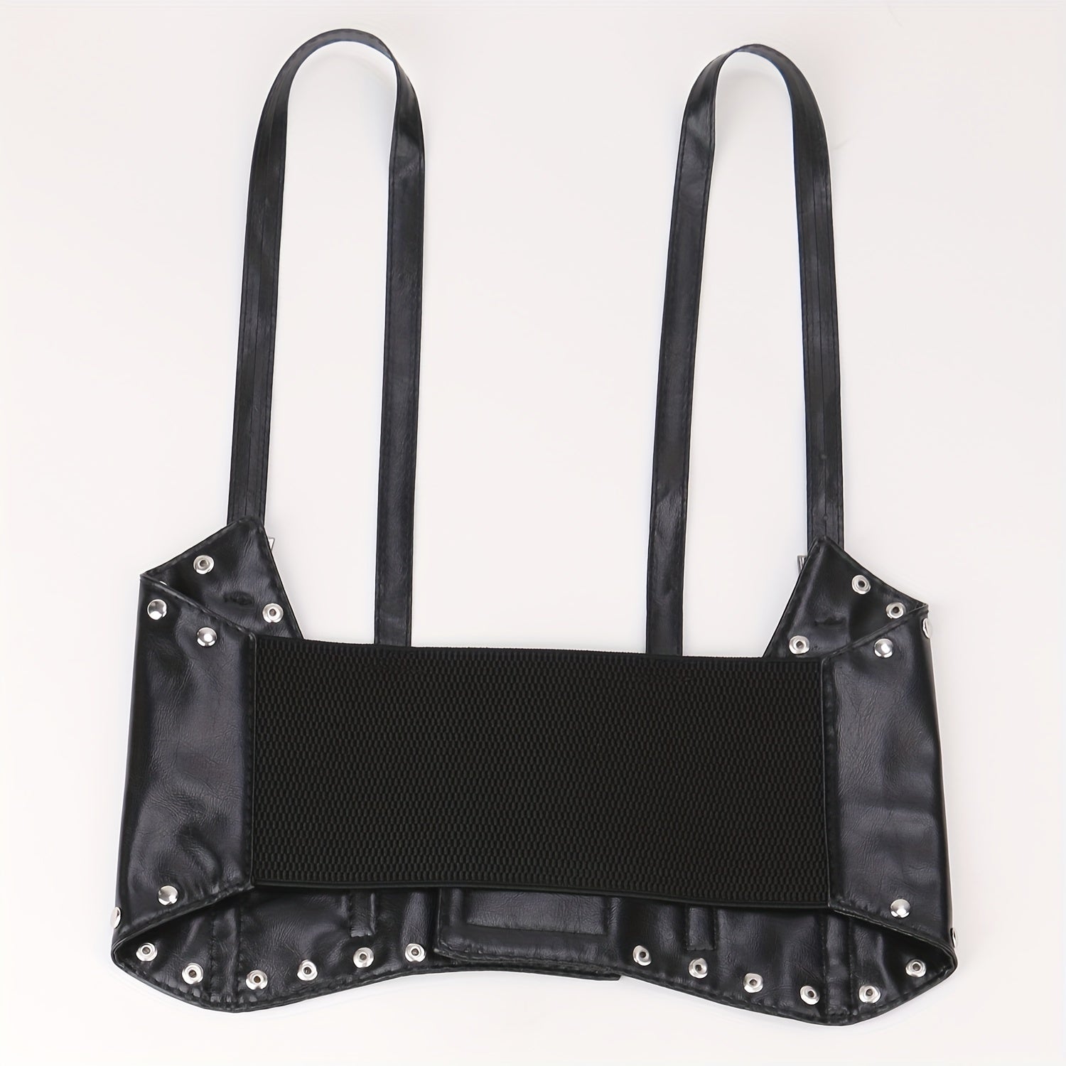  Underbust Waist Belt PU Leather Corset Wide Belt