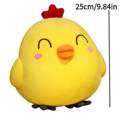 2pcs Yellow Chicken Plush Dolls Cartoon Animal Soft Fabric Perfect Gift