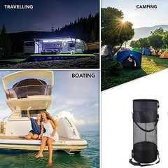 Portable Boat Trash Can Reusable Trash Bag Fishing Camping
