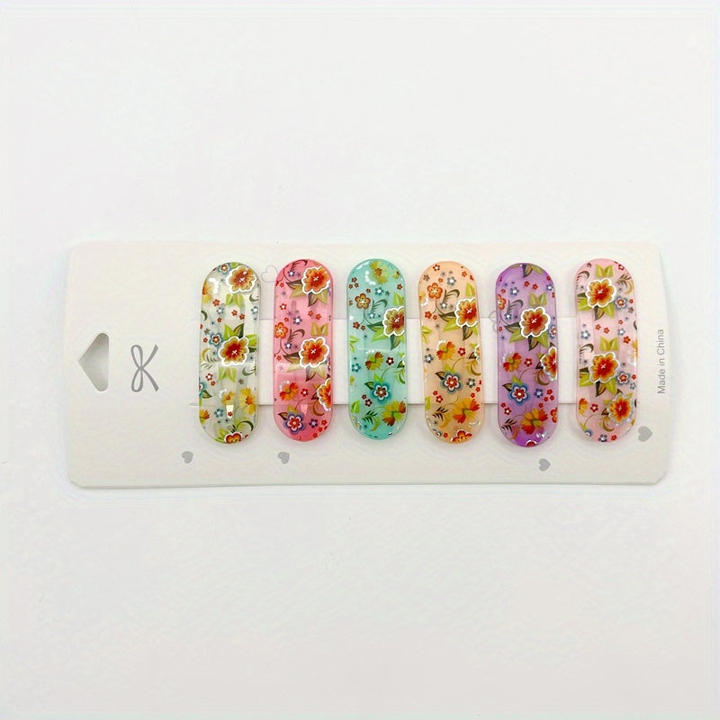 6pcs Floral Butterfly Hair Clips for Women Girls