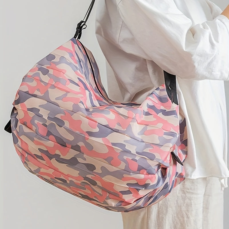 Spacious Nylon Shoulder Bag for Women - Eco Friendly and Stylish