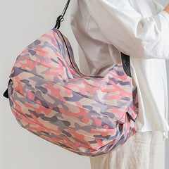 Spacious Nylon Shoulder Bag for Women - Eco Friendly and Stylish