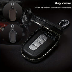 Leather Keychain Wallet for Car Keys Protection