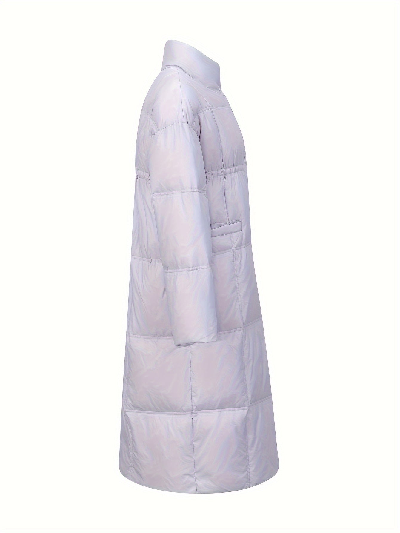 Women's Long Puffer Jacket Winter Warm Knee-Length Outerwear