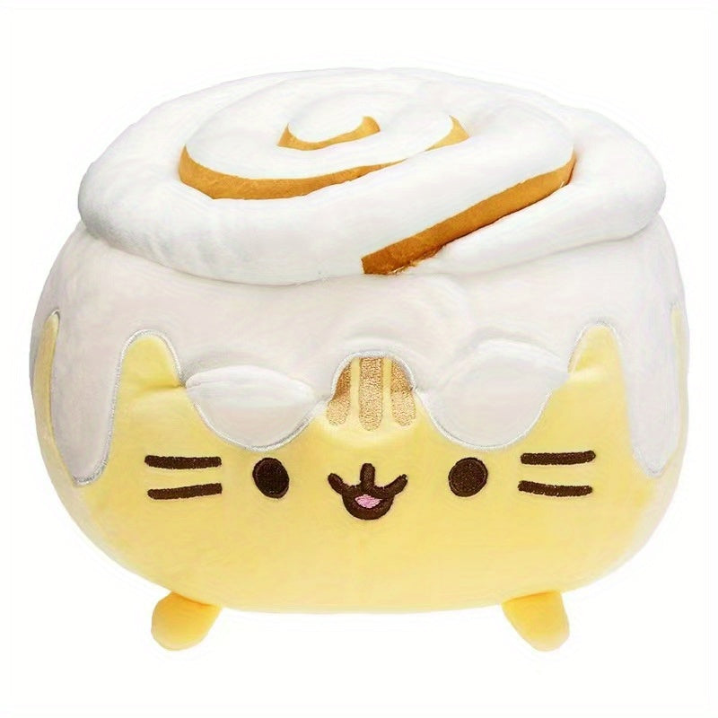Fluffy Cat Plush Toy Donut Cuddly Texture Gift