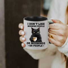 1pc Cat Pattern Ceramic Cup 11oz Wide Mouth Coffee Cup
