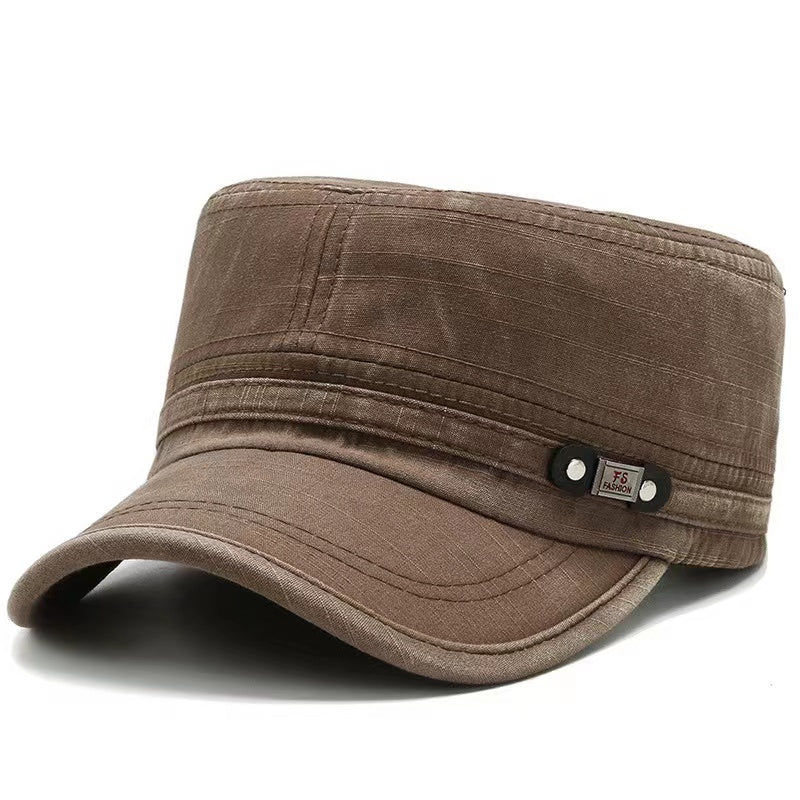 Men's Cotton Blend Flat Top Baseball Cap