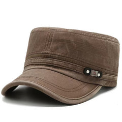 Men's Cotton Blend Flat Top Baseball Cap