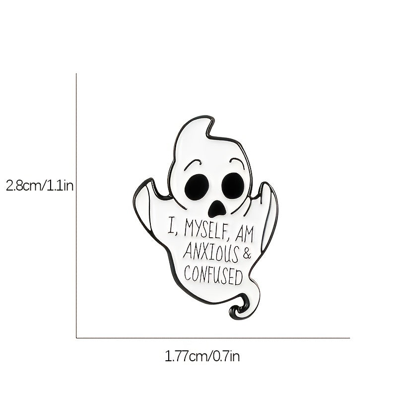 Halloween Enamel Pin Ghost Brooch Women Gift