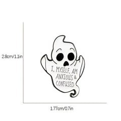 Halloween Enamel Pin Ghost Brooch Women Gift