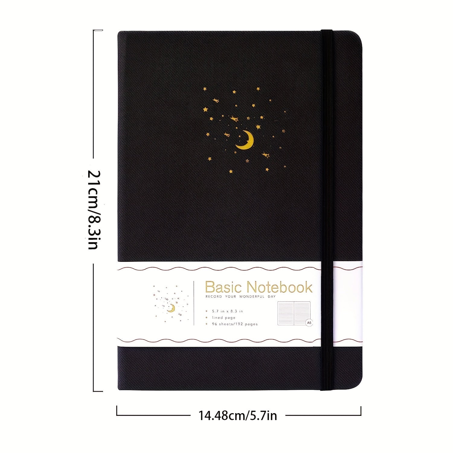 Diary Notebook 196 Pages Hardcover Notebook Diary With Pen Ring