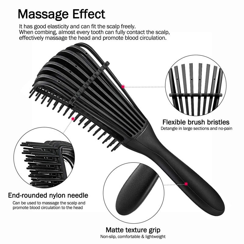Detangling Hair Brush Knots Detangler Scalp Massage Comb