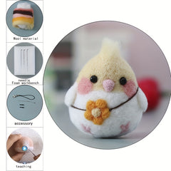 Small Animal Wool Felt DIY Set - Wool, Needles, Accessories