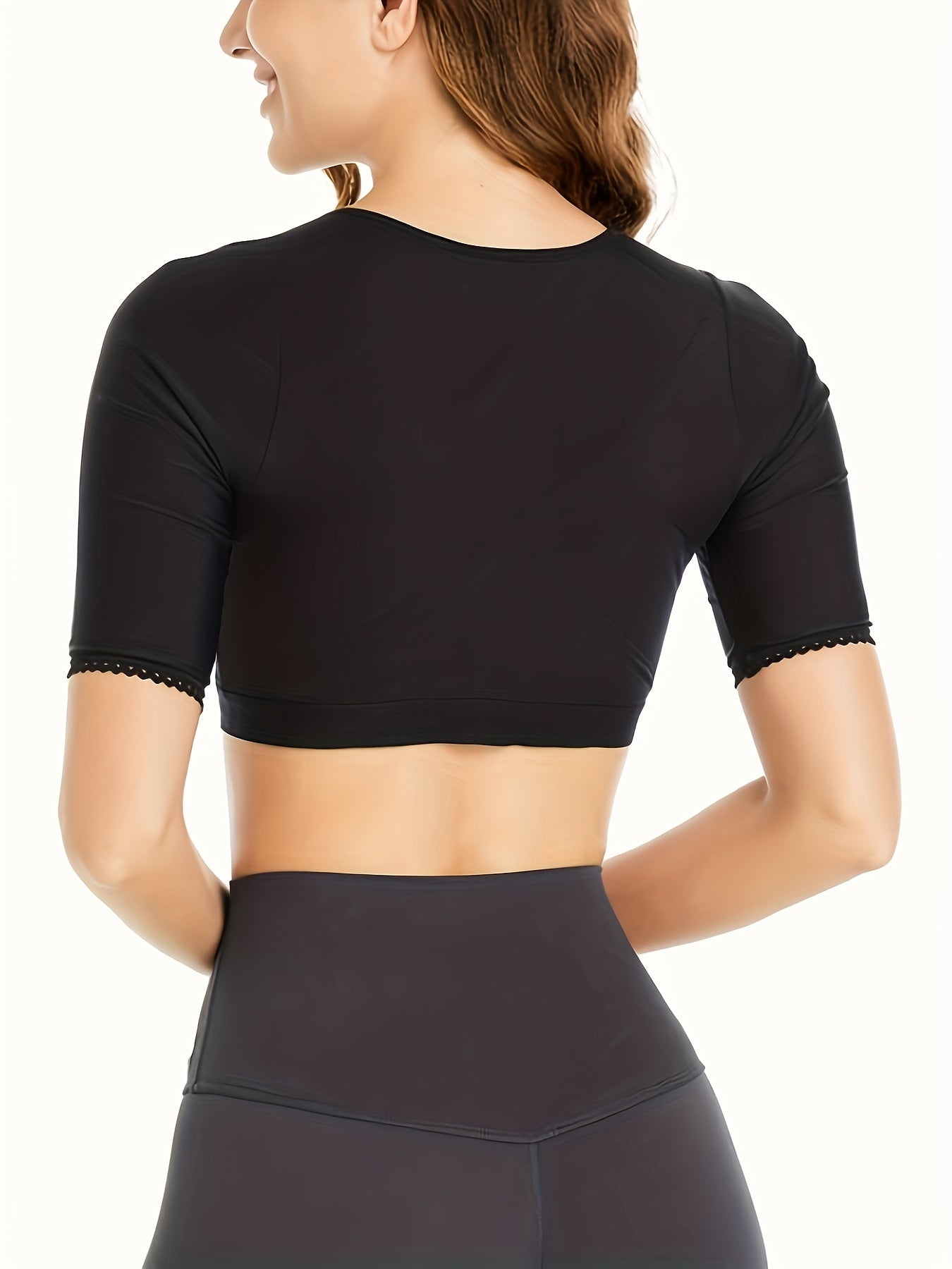 Plus Size Sports Bra Front Closure Wireless Yoga Running Bra