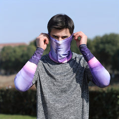 Colorful Flower Arm Sleeve & Hanging Ear Towel Set