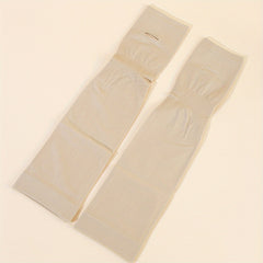 1pair Thumb Hole Arm Sleeves For Women Men Solid Sunscreen Sleeves