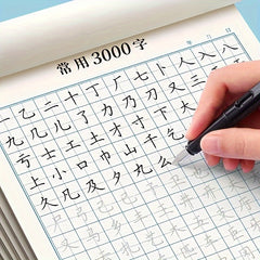 Calligraphy Stickers Practice Book 3000 Chinese Characters Hard Paper
