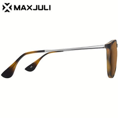 Maxjuli Women's Polarized Sunglasses - Stylish Metal Shades for Football Game