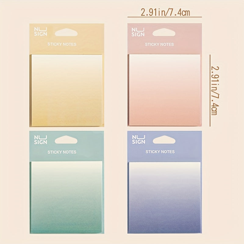 240pcs Gradient Memo Sticky Notes for Office School Supplies