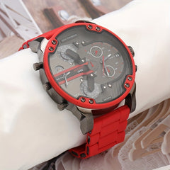 KUERST Large Dial Steel Wrist Watch Gift