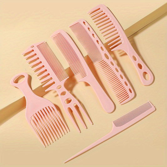 6pcs Anti Static Hairdressing Comb Set for Salon Home Use