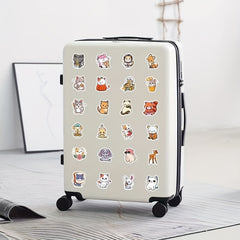 100 Cartoon Animal Stickers Waterproof Self Adhesive Decals