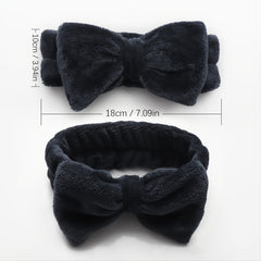 Soft Bow Hair Band Spa Headband for Women