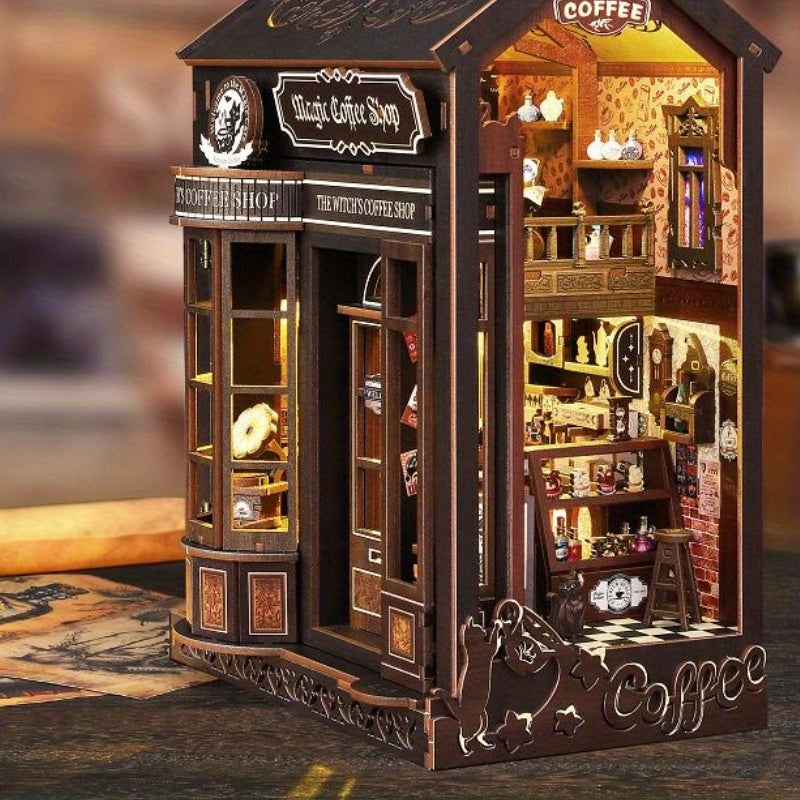 Coffee Themed Bookends 3D Models & Handcrafted Houses