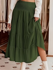  Boho Skirt Women's High Waist Smock Skirt