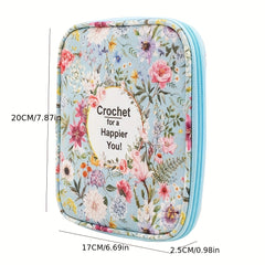 Crochet Storage Bag Knitting Needle Box Zippered Storage Bag