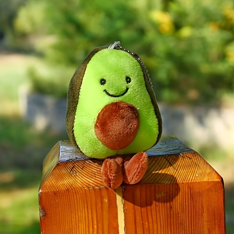 Avocado Pendant Keychain Plush Toy Mini Doll Trinket Jewelry