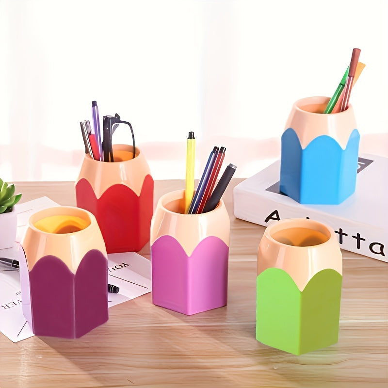 Stylish Pencil Holder Desktop Storage Container for Office and Classroom