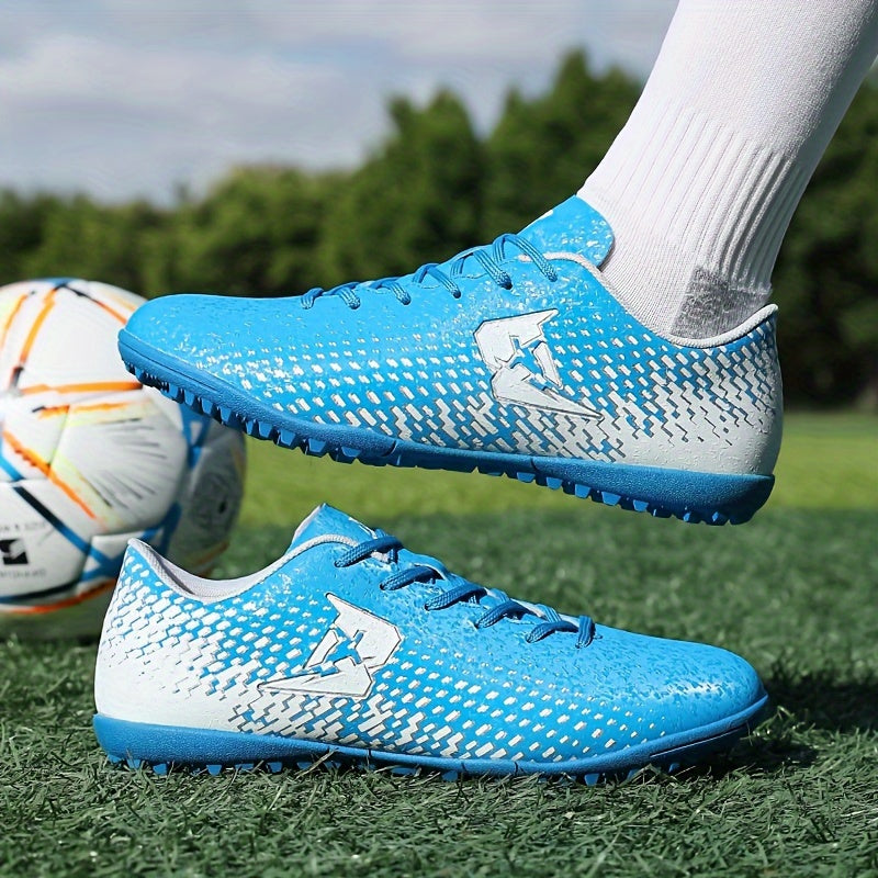 Men's Turf Football Boots Anti Skid Lace Up TF Soccer Cleats