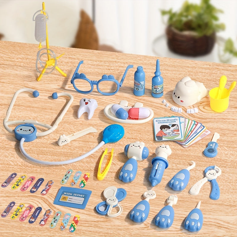 Pink Kids Doctor Toy Set Imaginative Play Doctor Games