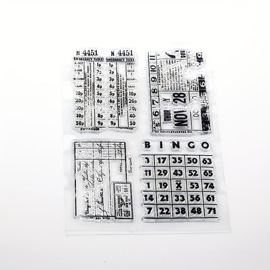 Numbers DIY Silicone Transparent Stamp