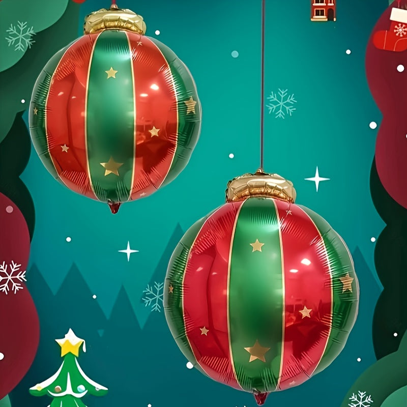 27 inch Christmas Hanging Ball Aluminum Film Balloon Decoration