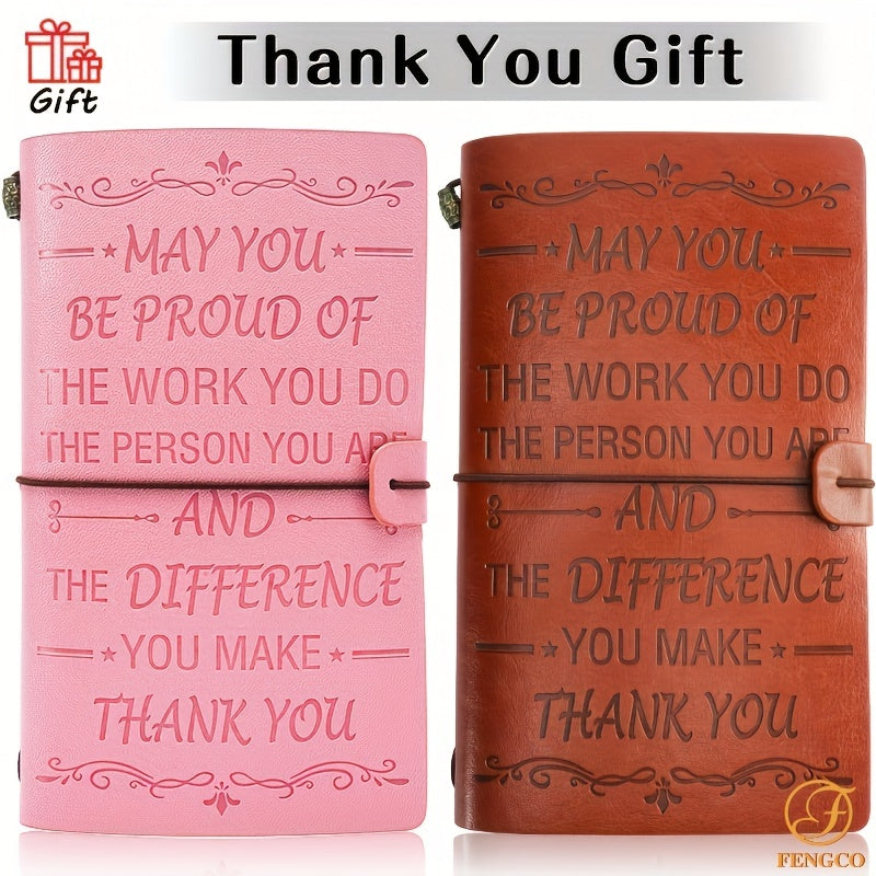 Unique Leather Journal Appreciation Gift for Women Men Employees